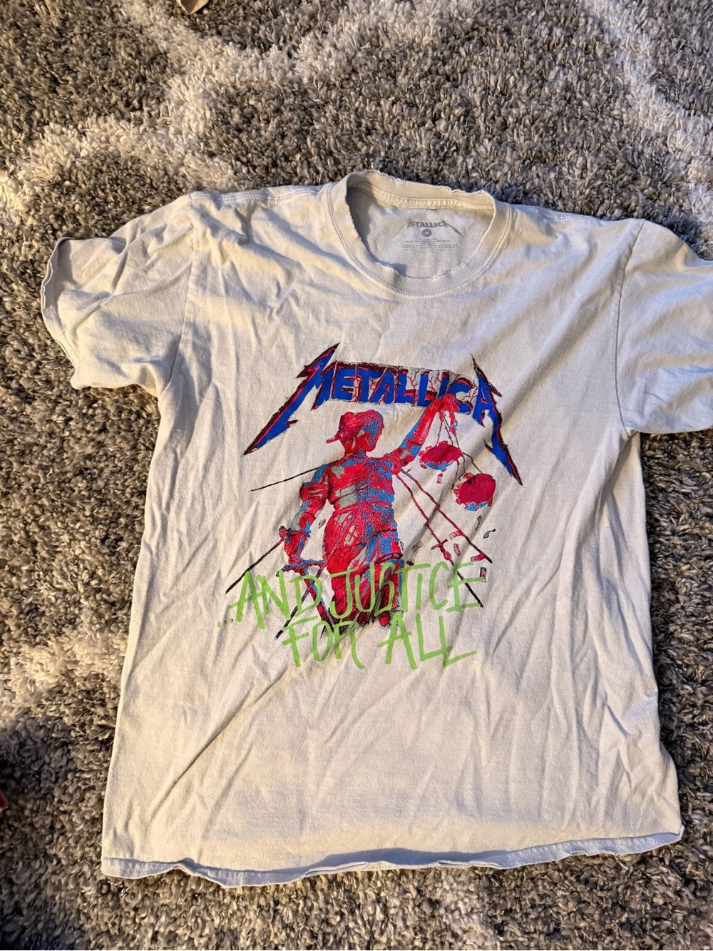 Metallica '...And Justice for All' Graphic Tee - White